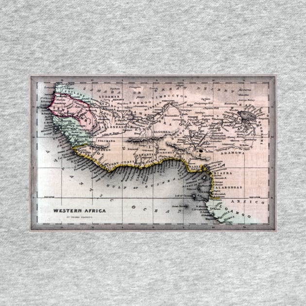 1830 Map of Western Africa by historicimage